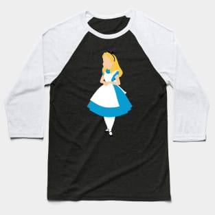 Little Girl in the Blue Dress Baseball T-Shirt